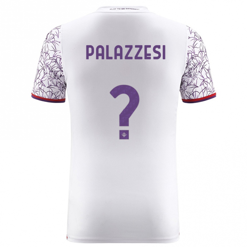 Kids Football Yuri Palazzesi #0 White Away Jersey 2023/24 T-Shirt Canada