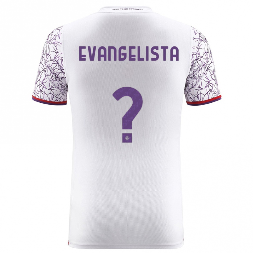 Kids Football Carlo Evangelista #0 White Away Jersey 2023/24 T-Shirt Canada