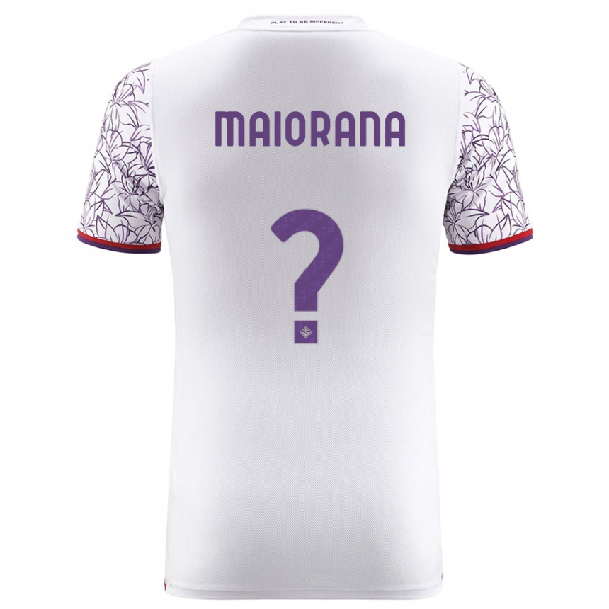 Enfant Football Maillot Stefano Maiorana #0 Blanc Tenues Extérieur 2023/24 Canada