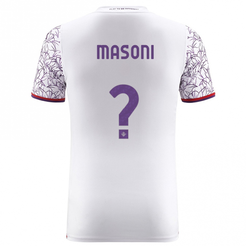 Kids Football Tommaso Masoni #0 White Away Jersey 2023/24 T-Shirt Canada