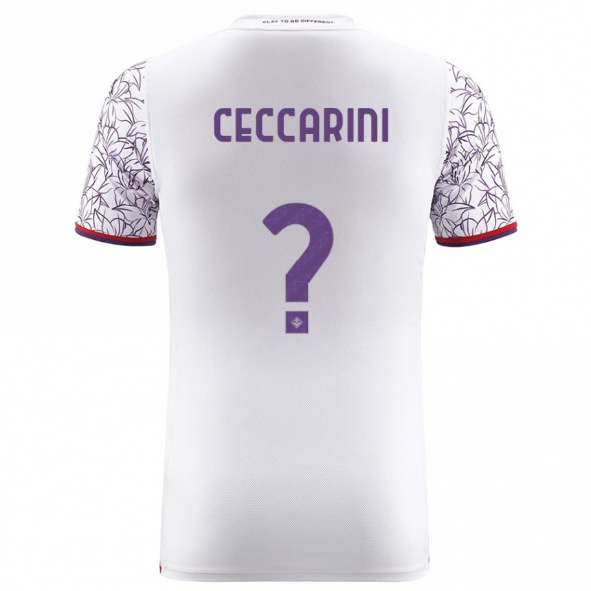 Enfant Football Maillot Mattia Ceccarini #0 Blanc Tenues Extérieur 2023/24 Canada