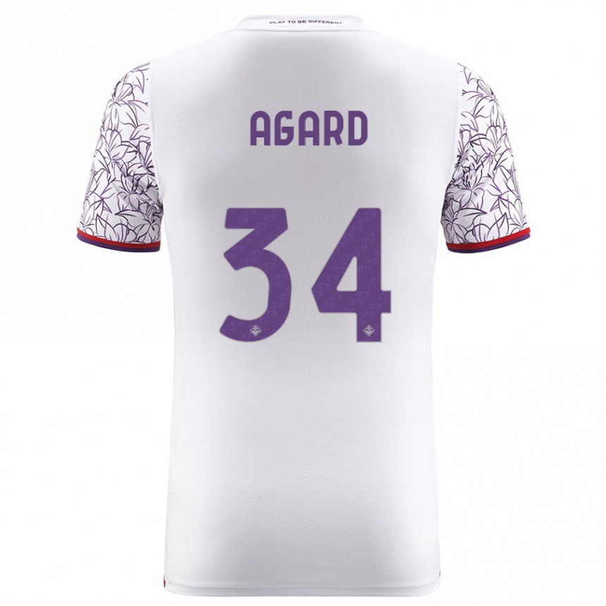 Enfant Football Maillot Laura Agard #34 Blanc Tenues Extérieur 2023/24 Canada