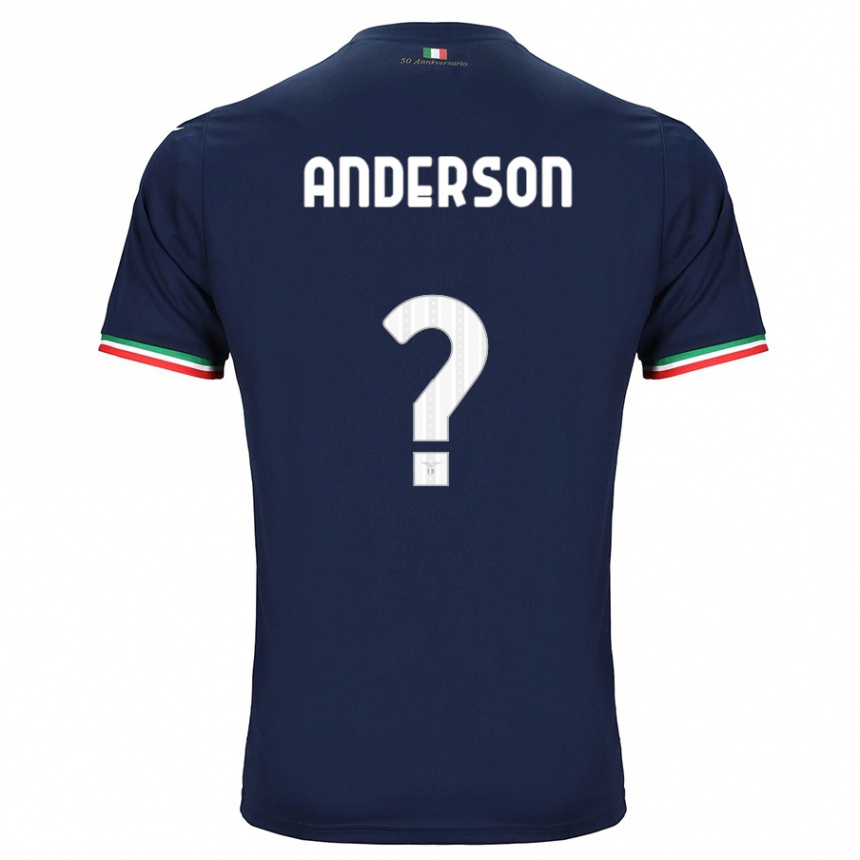 Kids Football André Anderson #0 Navy Away Jersey 2023/24 T-Shirt Canada