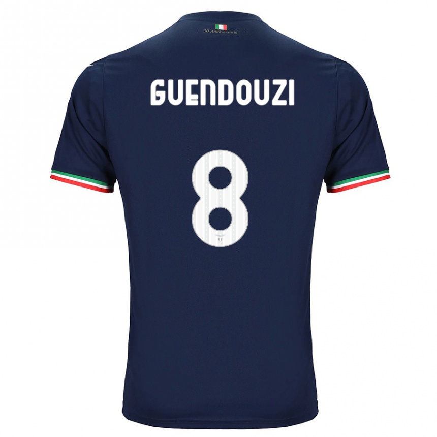 Kids Football Matteo Guendouzi #8 Navy Away Jersey 2023/24 T-Shirt Canada