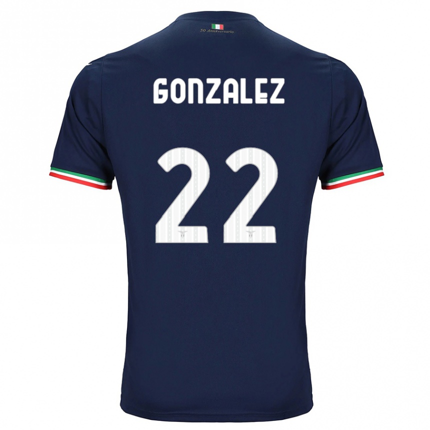 Kids Football Diego González #22 Navy Away Jersey 2023/24 T-Shirt Canada