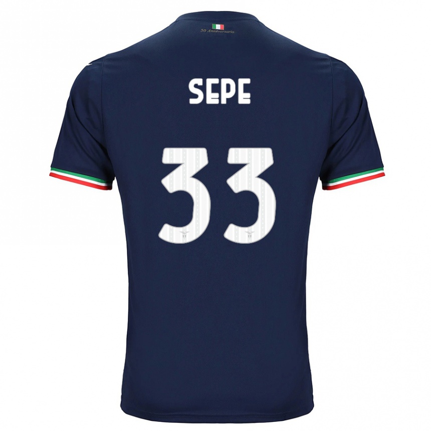 Enfant Football Maillot Luigi Sepe #33 Marin Tenues Extérieur 2023/24 Canada