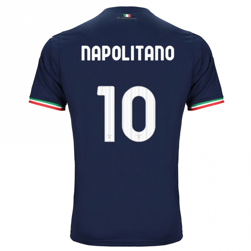 Kids Football Luca Napolitano #10 Navy Away Jersey 2023/24 T-Shirt Canada