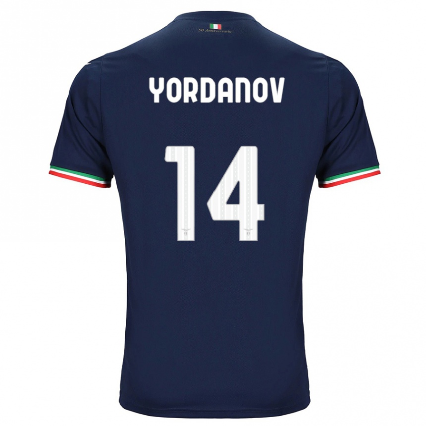 Kids Football Damyan Yordanov #14 Navy Away Jersey 2023/24 T-Shirt Canada