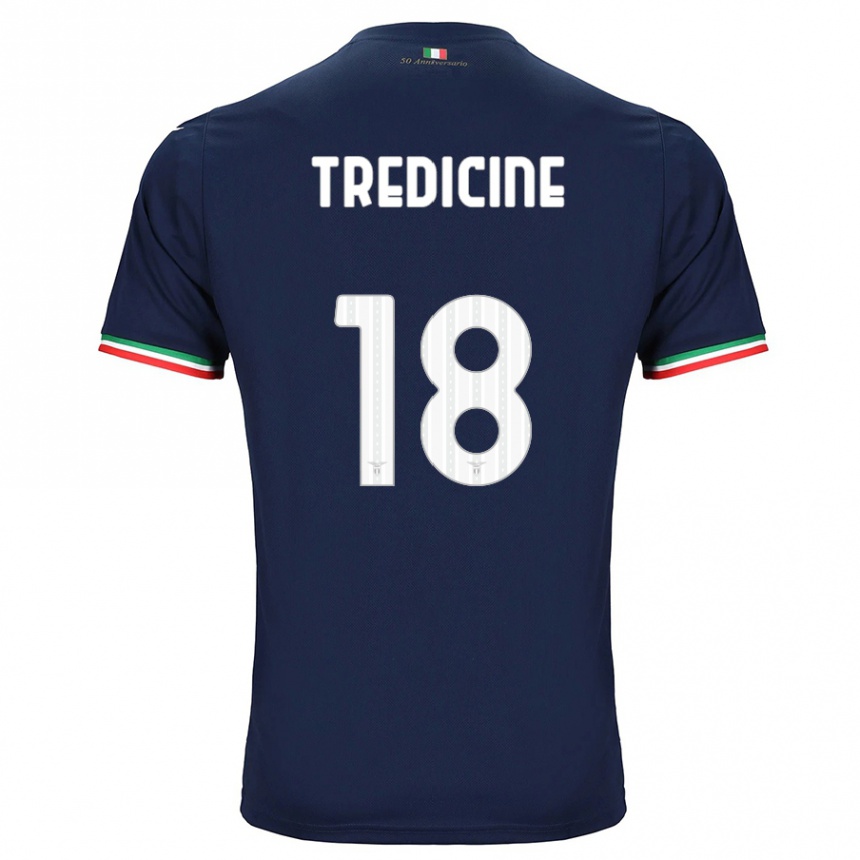 Kids Football Manuel Tredicine #18 Navy Away Jersey 2023/24 T-Shirt Canada