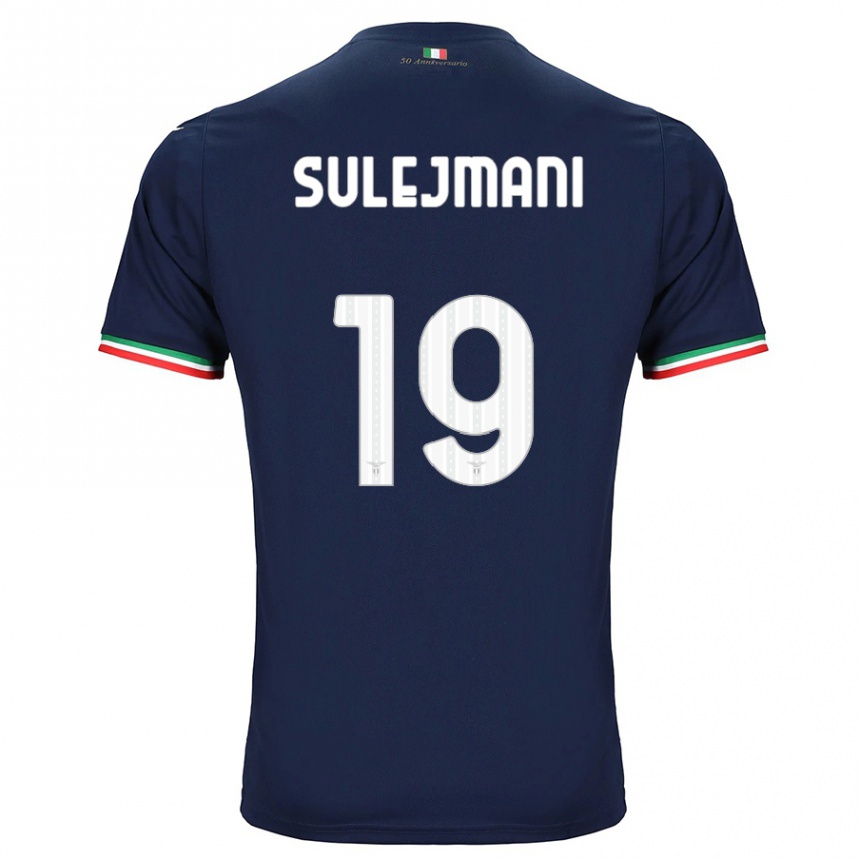 Kids Football Flavio Sulejmani #19 Navy Away Jersey 2023/24 T-Shirt Canada