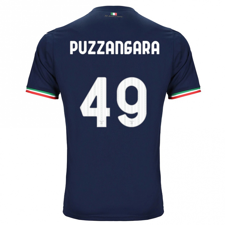 Kids Football Angelo Antonio Puzzangara #49 Navy Away Jersey 2023/24 T-Shirt Canada