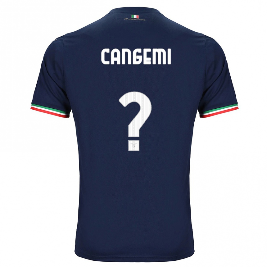 Kids Football Emanuele Cangemi #0 Navy Away Jersey 2023/24 T-Shirt Canada