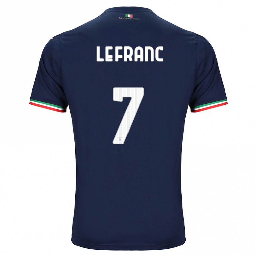 Kids Football Chloé Le Franc #7 Navy Away Jersey 2023/24 T-Shirt Canada