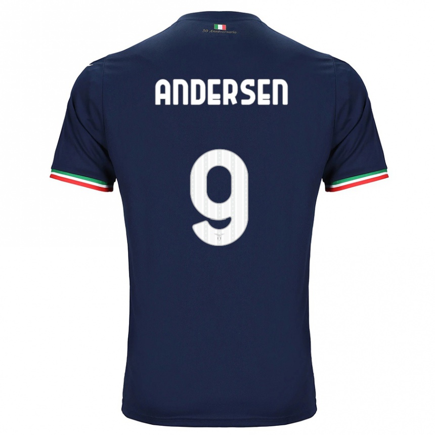 Kids Football Signe Holt Andersen #9 Navy Away Jersey 2023/24 T-Shirt Canada