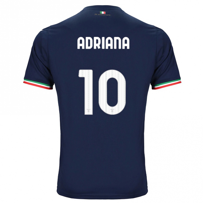 Kids Football Adriana Martín Santamaría #10 Navy Away Jersey 2023/24 T-Shirt Canada