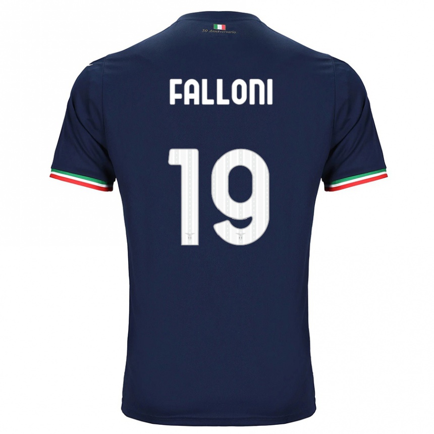 Kids Football Ludovica Falloni #19 Navy Away Jersey 2023/24 T-Shirt Canada