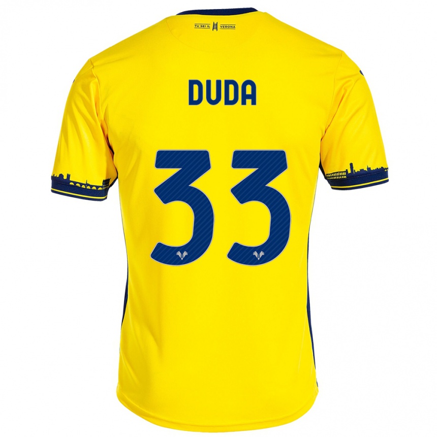 Enfant Football Maillot Ondrej Duda #33 Jaune Tenues Extérieur 2023/24 Canada