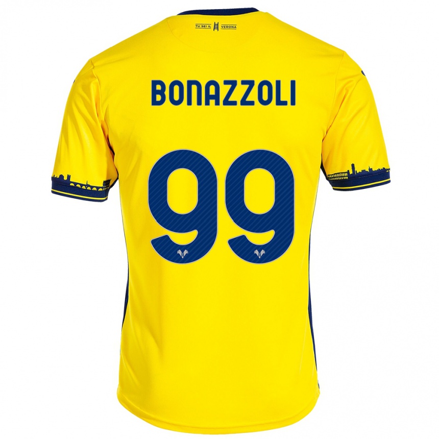 Enfant Football Maillot Federico Bonazzoli #99 Jaune Tenues Extérieur 2023/24 Canada