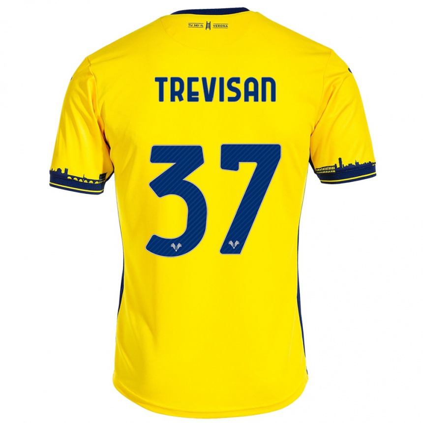 Enfant Football Maillot Michael Trevisan #37 Jaune Tenues Extérieur 2023/24 Canada