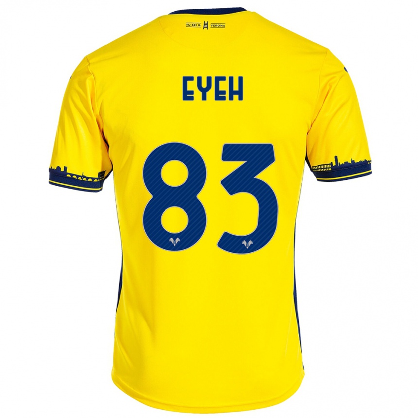 Kids Football Nicholas Eyeh #83 Yellow Away Jersey 2023/24 T-Shirt Canada