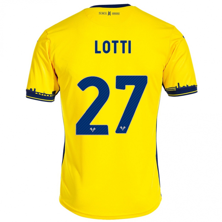 Enfant Football Maillot Irene Lotti #27 Jaune Tenues Extérieur 2023/24 Canada