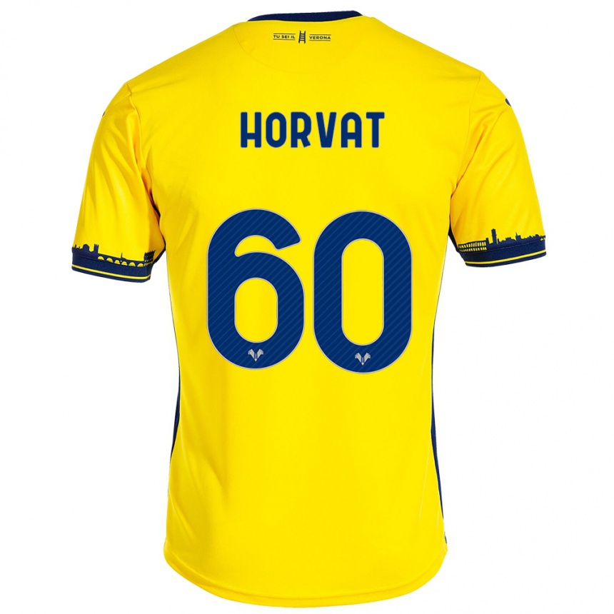 Enfant Football Maillot Mihaela Horvat #60 Jaune Tenues Extérieur 2023/24 Canada