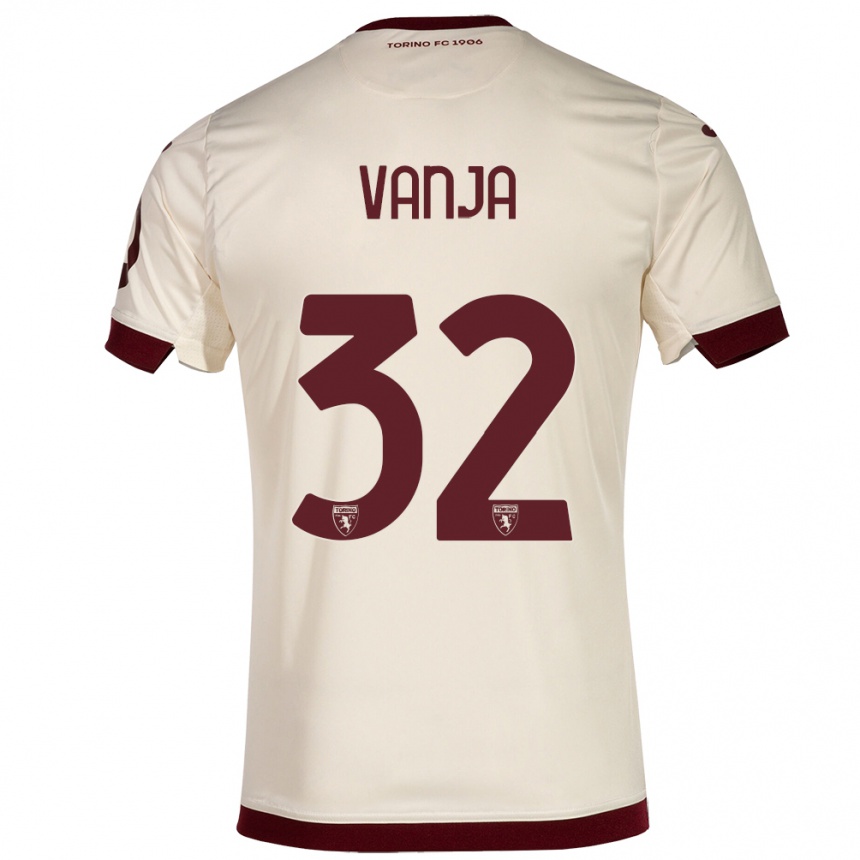 Kids Football Vanja Milinković-Savić #32 Champagne Away Jersey 2023/24 T-Shirt Canada