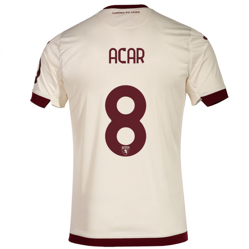 Kids Football Emirhan Acar #8 Champagne Away Jersey 2023/24 T-Shirt Canada