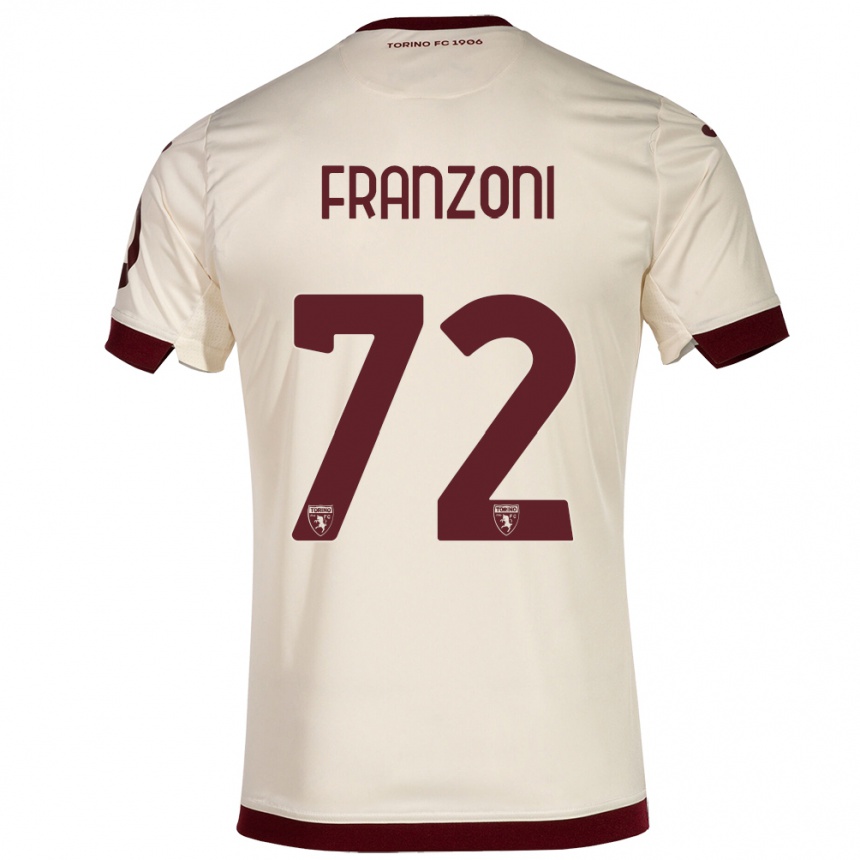 Enfant Football Maillot Nicolò Franzoni #72 Champenois Tenues Extérieur 2023/24 Canada