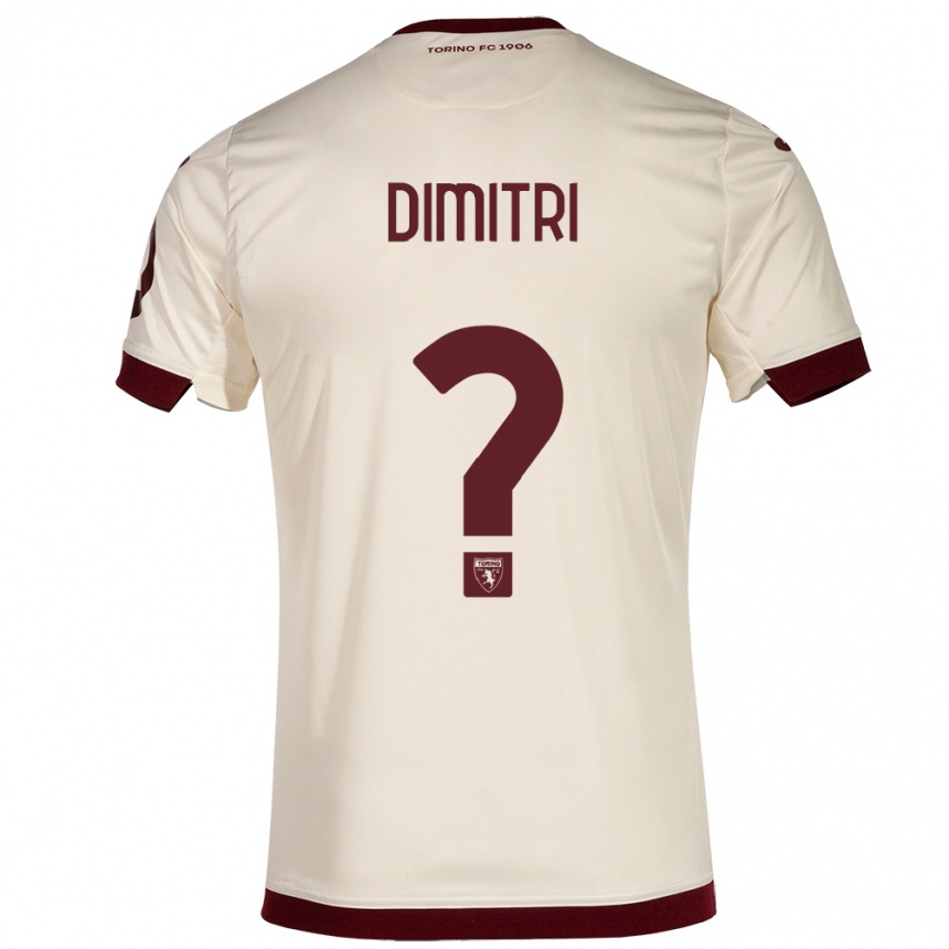 Kids Football Matteo Dimitri #0 Champagne Away Jersey 2023/24 T-Shirt Canada