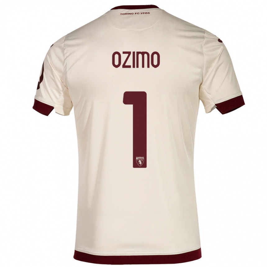 Kids Football Arianna Ozimo #1 Champagne Away Jersey 2023/24 T-Shirt Canada