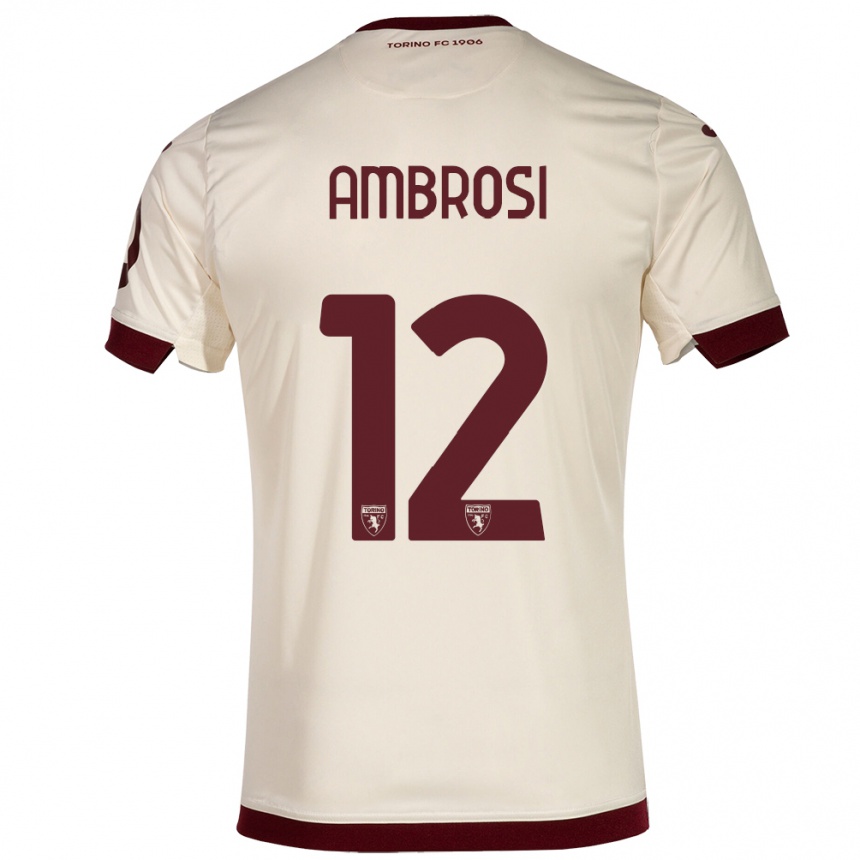 Enfant Football Maillot Martina Ambrosi #12 Champenois Tenues Extérieur 2023/24 Canada