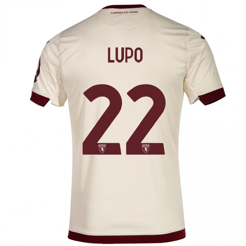 Kids Football Enrica Lupo #22 Champagne Away Jersey 2023/24 T-Shirt Canada