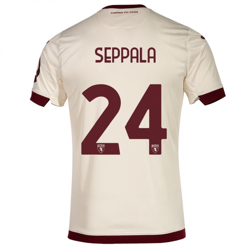 Kids Football Rosa Lappi-Seppälä #24 Champagne Away Jersey 2023/24 T-Shirt Canada