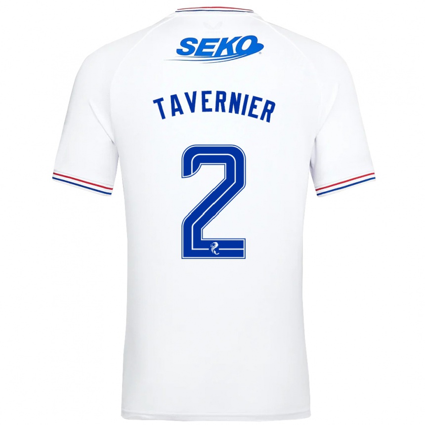 Enfant Football Maillot James Tavernier #2 Blanc Tenues Extérieur 2023/24 Canada