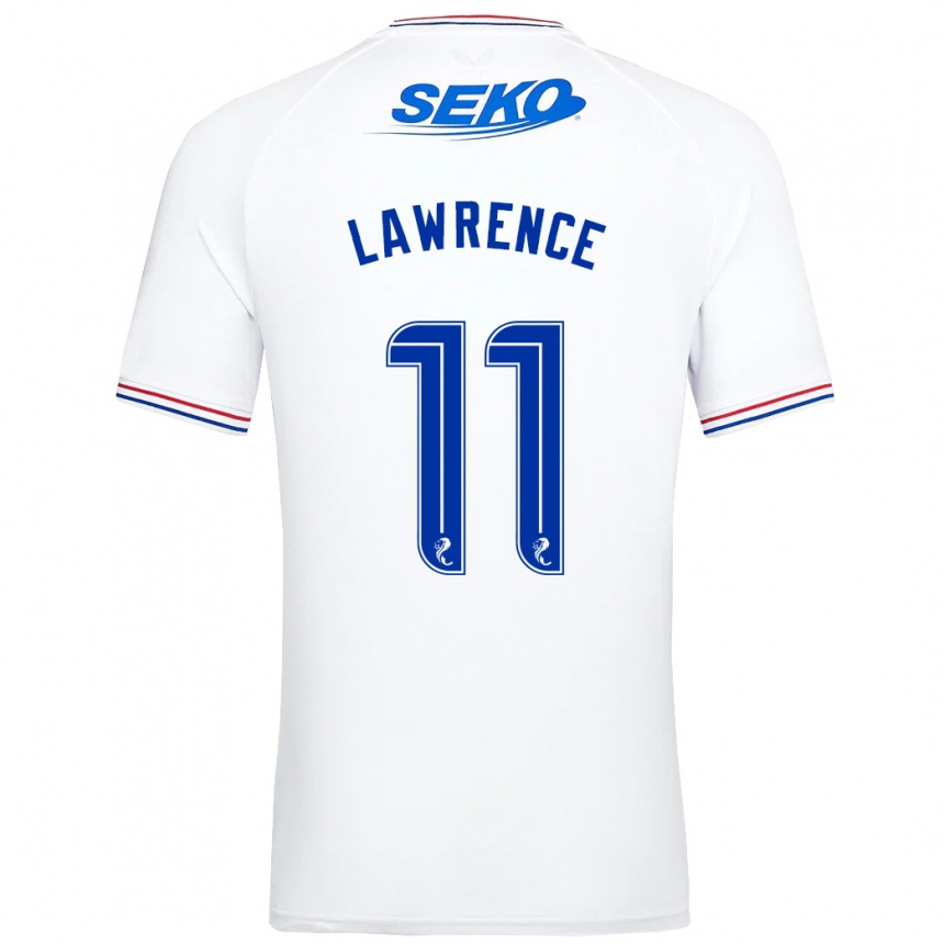 Kids Football Tom Lawrence #11 White Away Jersey 2023/24 T-Shirt Canada