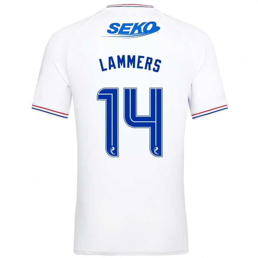 Enfant Football Maillot Sam Lammers #14 Blanc Tenues Extérieur 2023/24 Canada