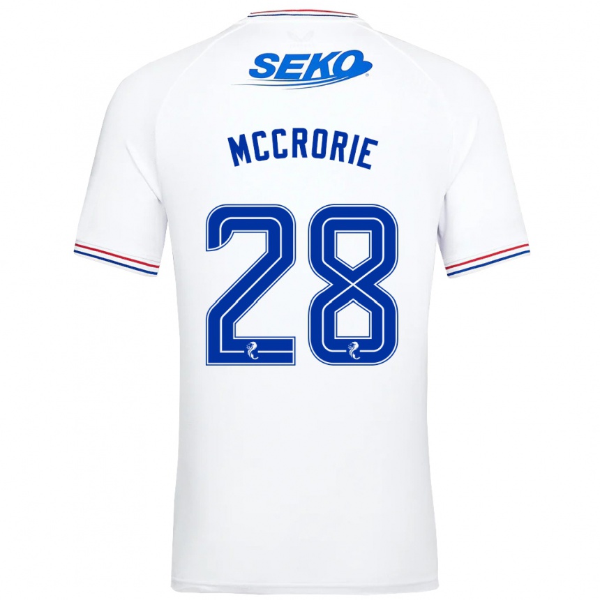 Enfant Football Maillot Robby Mccrorie #28 Blanc Tenues Extérieur 2023/24 Canada