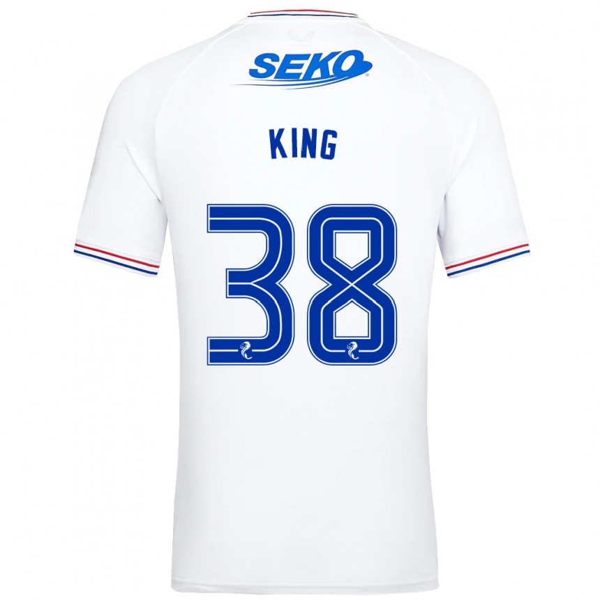 Kids Football Leon King #38 White Away Jersey 2023/24 T-Shirt Canada