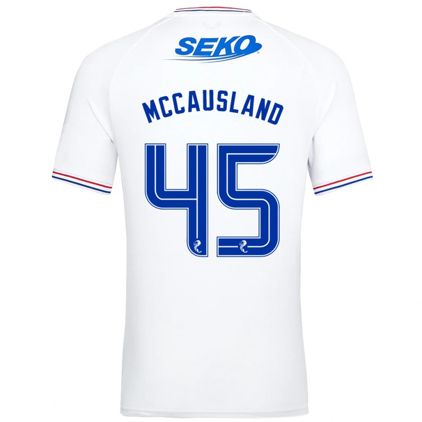 Enfant Football Maillot Ross Mccausland #45 Blanc Tenues Extérieur 2023/24 Canada