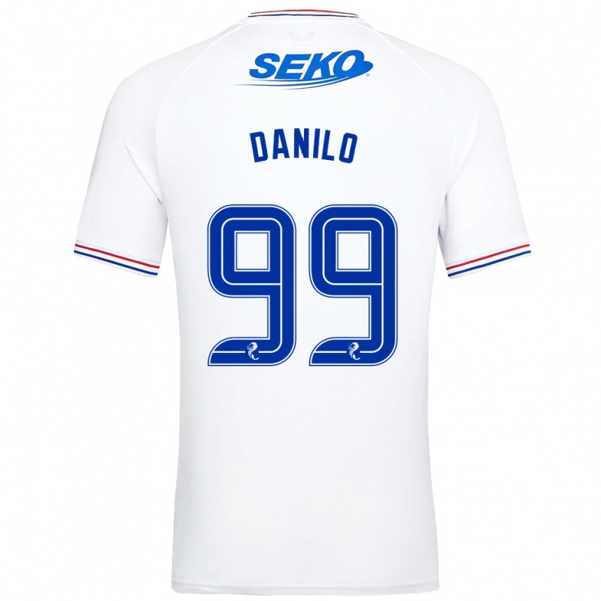 Enfant Football Maillot Danilo #99 Blanc Tenues Extérieur 2023/24 Canada