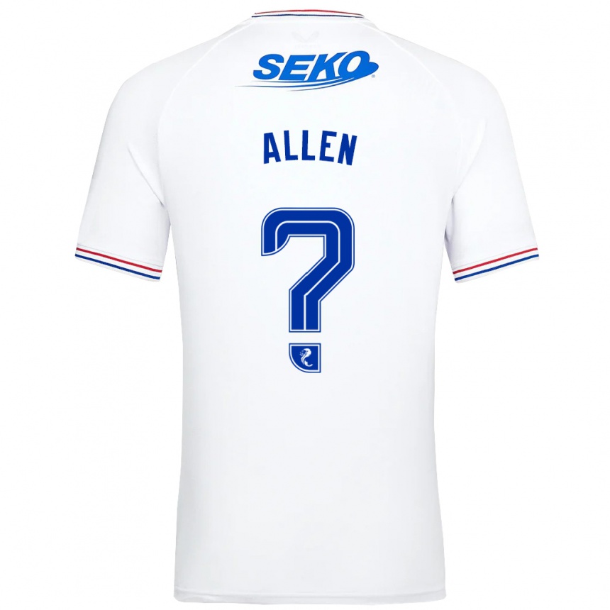 Enfant Football Maillot Greig Allen #0 Blanc Tenues Extérieur 2023/24 Canada