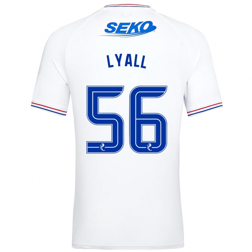 Kids Football Arron Lyall #56 White Away Jersey 2023/24 T-Shirt Canada