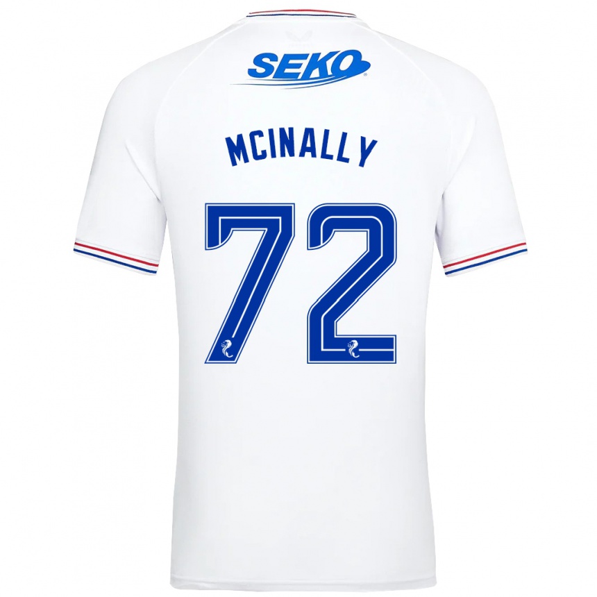 Enfant Football Maillot Darren Mcinally #72 Blanc Tenues Extérieur 2023/24 Canada