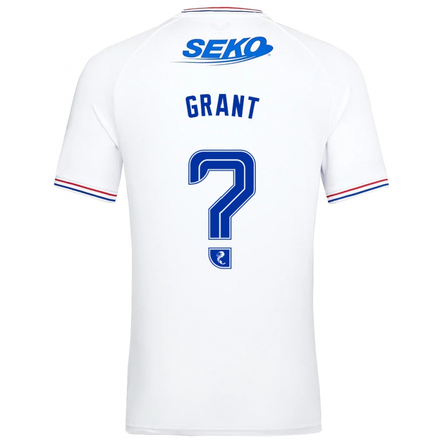 Enfant Football Maillot Leyton Grant #0 Blanc Tenues Extérieur 2023/24 Canada