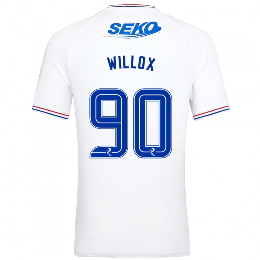 Enfant Football Maillot Kieron Willox #90 Blanc Tenues Extérieur 2023/24 Canada