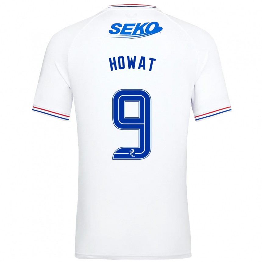 Enfant Football Maillot Kirsty Howat #9 Blanc Tenues Extérieur 2023/24 Canada