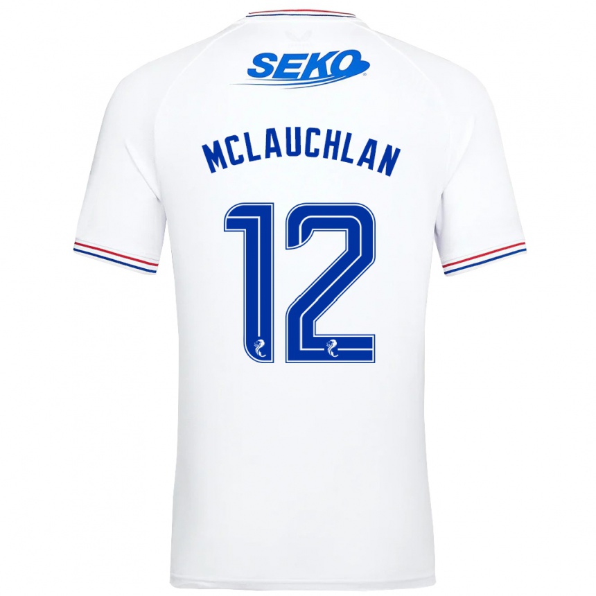 Enfant Football Maillot Rachel Mclauchlan #12 Blanc Tenues Extérieur 2023/24 Canada