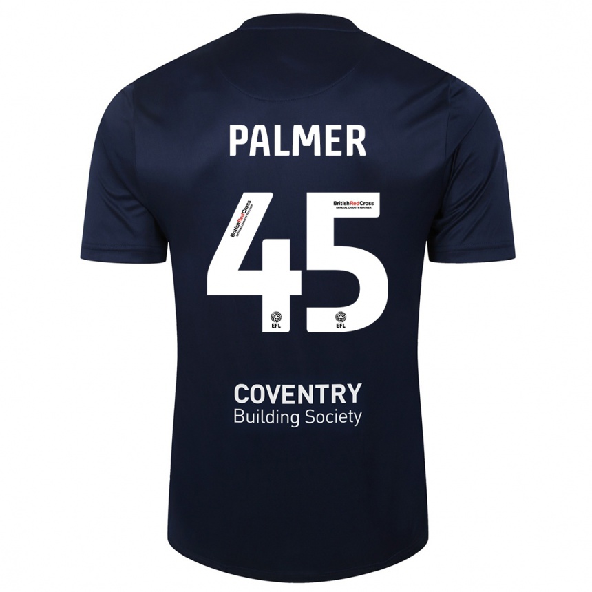 Kids Football Kasey Palmer #45 Red Navy Away Jersey 2023/24 T-Shirt Canada