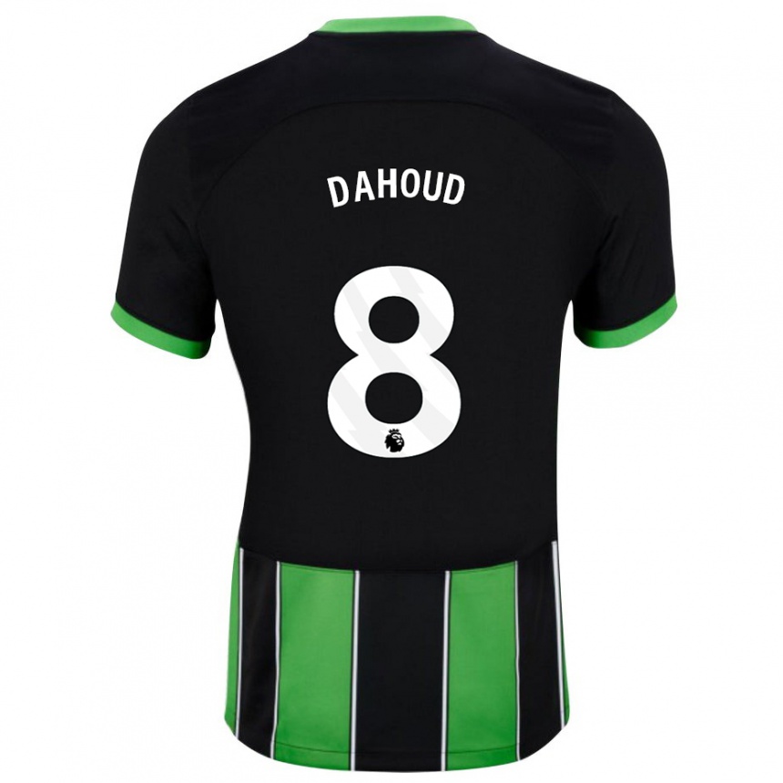 Kids Football Mahmoud Dahoud #8 Black Green Away Jersey 2023/24 T-Shirt Canada